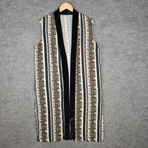 Sleeveless Striped Patterned Vest